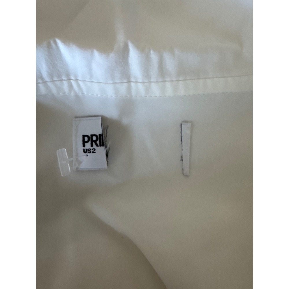 Princess Polly White You've Got Mail Dress Peter Pan Collar Eyelet Lace Puff 2 - Picture 7 of 7